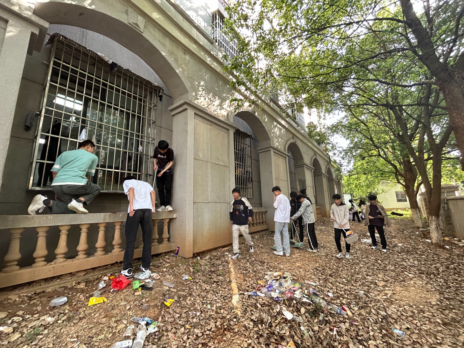 校园清洁行动：24级计算机二班在行动